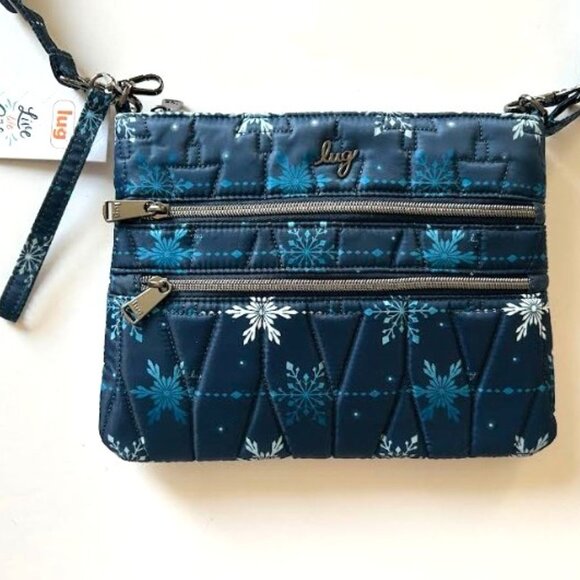 Lug Dazzle Crossbody Bag Snowflake Navy Blue - Picture 5 of 10